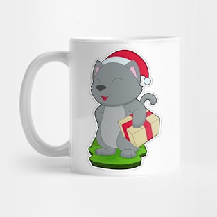 Cat Christmas Package Mug